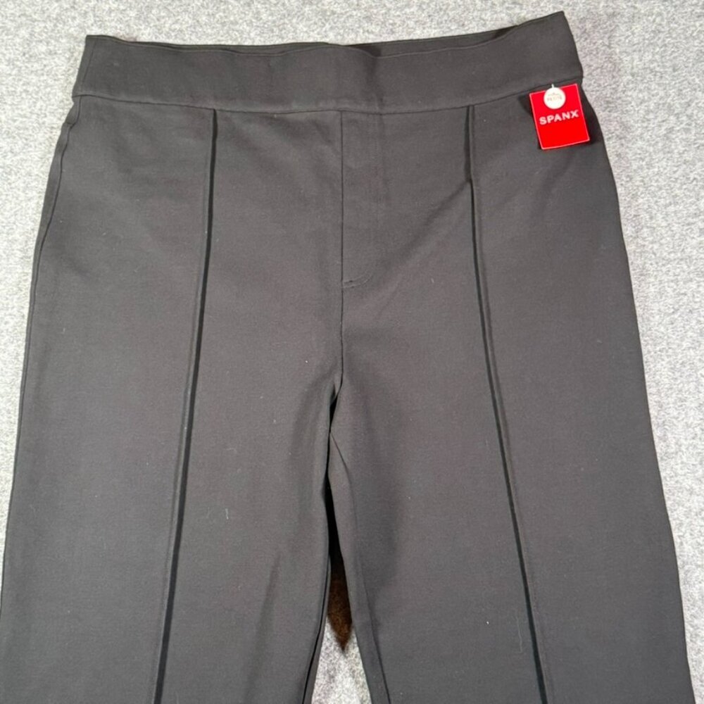 Spanx Womens Perfect Pant Size 3X Petite Hi-Rise Flare Ponte Knit Black NWT Work - Picture 6 of 16